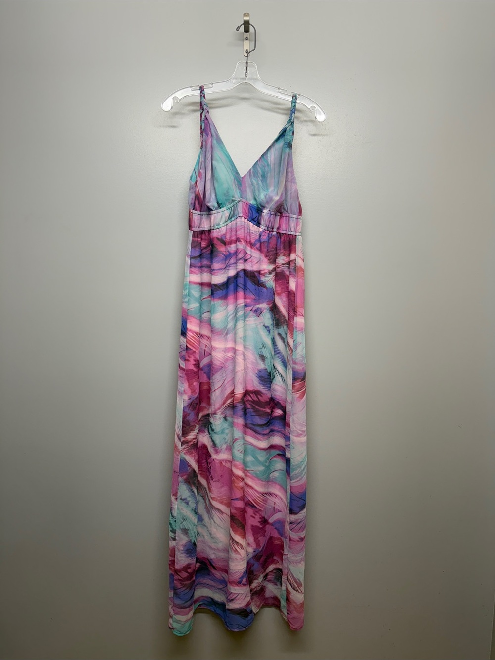 charlie jade Anthro Multicolour Braided Strap Summer Beach Vacation Maxi Dress